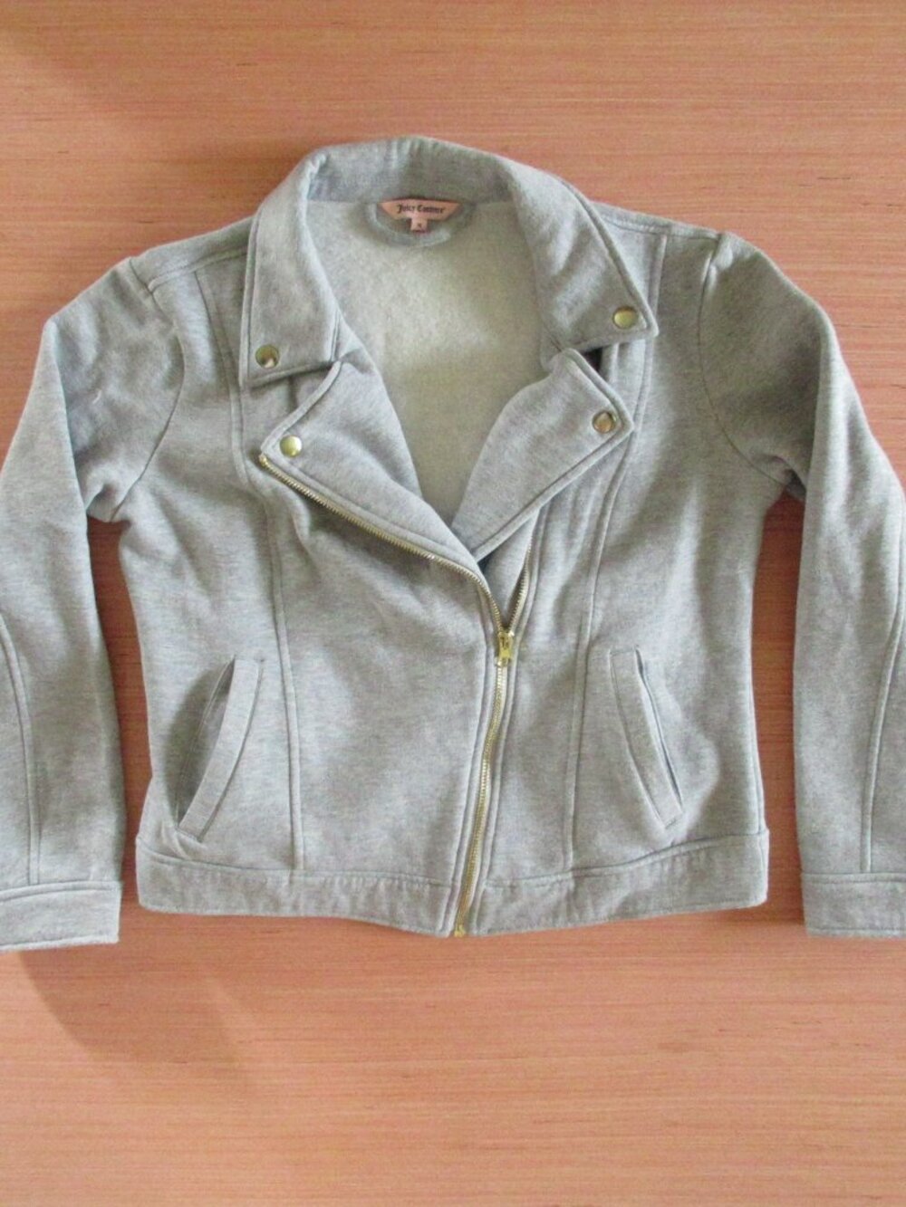 Juicy Couture Light Gray Zip Jacket – Size M
